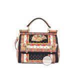 Miss Sicily Bag Printed Leather Medium satchel 7
