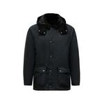 hooded corduroy-collar jacket 1