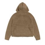 Молнии Stussy Chunky Knit Zip Hoodie 'Fossil' 2