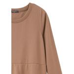 Двухцветное вязаное макси-платье с разрезом [DA9964] 6