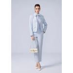 Сине-белая рубашка Slim Fit с галстуком 4