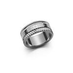 Кольцо Elevation Silver - Унисекс-кольцо - Парные кольца - Кольцо из нержавеющей стали с эмалью для женщин и мужчин - DW Official 3