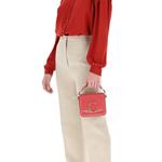 Мини-сумка через плечо Chloé C в розовом цвете 6