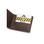 Мужской кожаный кошелек с блокировкой RFID - Коричневый 6