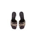 Brown CR MonoCharm каблучные сандалии 3