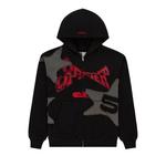 Зип-худи Sp5der Big Star Full Zip Hoodie 'Black' 1