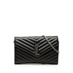 Сумка через плечо Grain De Poudre Monogram Chevron Envelope Wallet On Chain (2017 год) 1