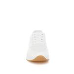Chunky Mesh Lace Up Sneakers в белом цвете 4