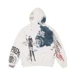 Худи Supreme Overprint Hooded Sweatshirt 'White' 2