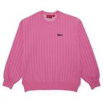 Свитеры Supreme Pinstripe Crewneck 'Pink' 1