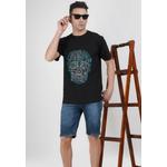 Футболка базового кроя с коротким рукавом и графическим принтом Electric Skull Black 6
