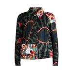 Пальто Dries Van Noten Пальто с мраморным глиняным принтом и каймой 'Khaki' 1