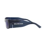 Balenciaga Квадратные Солнцезащитные Очки «Синий» 3
