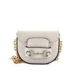Мини-сумка на плечо Horsebit 1955 Chain Convertible Belt Bag Leather with Crystal Detail 1
