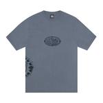 Топы Stussy Wave Oval Tee Pigment Dyed 'Тёмно-синий' 1