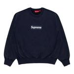 Свитера Supreme Washed Box Logo Crewneck 'Navy' 1