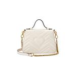 Ручки Gucci Chevron Leather GG Marmont Mini Top Handle Bag 'Белый' 4