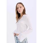 Укороченная рубашка с длинным рукавом 8