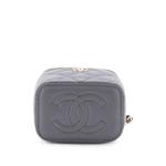 Стеганая мини-сумка через плечо Classic Top Handle Vanity Case с цепочкой 2