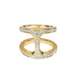 Кольцо Dame Phantom из желтого золота с бриллиантами 1