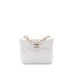 Маленькая стеганая сумка через плечо Secret Box Bag с логотипом CC (2021-2026 годы) 1