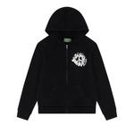 Молнии Denim Tears University Zip Hoodie 'Черный/Белый' 1