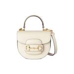 Сумки с ручками Gucci Horsebit 1955 Mini Top Handle Bag 'Мистический белый' 1