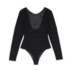 Боди PURPLE BRAND Mesh High Cut Bodysuit 'Black' 2