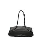 logo-print leather shoulder bag 1