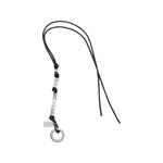 beaded leather keyring 2