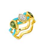 tourmaline and diamond ring 1