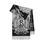 Шарфы Burberry Mu Stormy Knight Check Scarf 'Black/Calico' 1