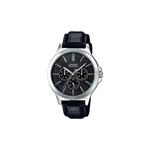 Мужские аналоговые часы MTP-V300L-1A с черным кожаным ремешком 1