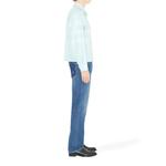 Burberry Reversible Check Cotton Harrington Jacket в цвете утиное яйцо голубой 3