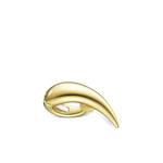 Серьга-кафф Collection Line Danger Horn из желтого золота 1