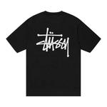 Футболки с коротким рукавом Stussy Basic Pigment Dyed Logo Tee 'Black' 2