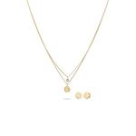 Swarovski® Crystal Coin Set – позолоченное серебро 1