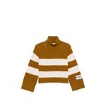 striped cable-knit sweater 1