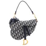Saddle Handbag with Strap Oblique Canvas Medium shoulder bag 1