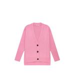 ribbed-cuff V-neck cardigan 2