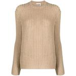 crew-neck waffle-knit jumper 1