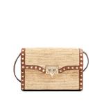 Маленькая сумка на плечо Rockstud из рафии 1