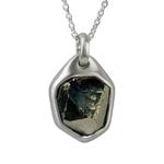 Серебряное колье Halos с пиритом 1