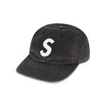 Кепки Supreme Pigment Coated Canvas S Logo 6-Panel 'Black' 1