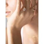 14kt Gold Moonstone Diamond Ring 2