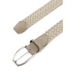woven stretch wool blend belt 2