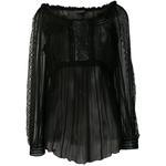 sheer pleated blouse 1