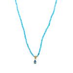 faceted beaded teardrop necklace 2