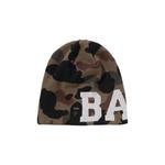 Шапки BAPE 1st Camo Knit Cap «Зеленый» 1