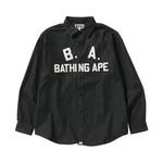 Рубашки на пуговицах BAPE Loose Fit Denim Shirt 'Черный' 1